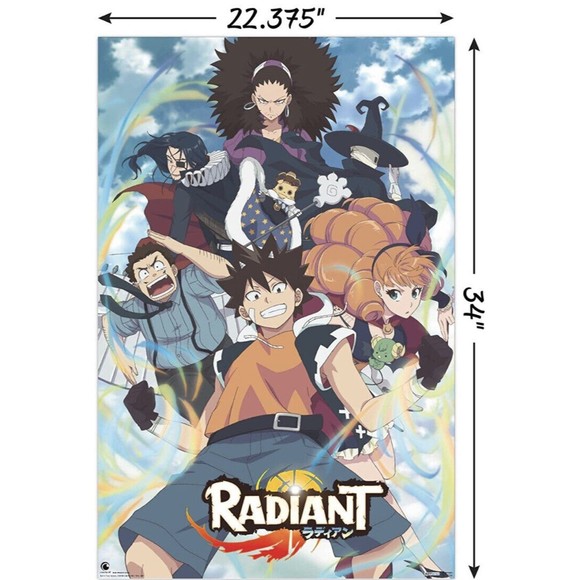Other - Anime Poster Radiant 22.375x34” Wall Hanging Decor Art Print Mancave
